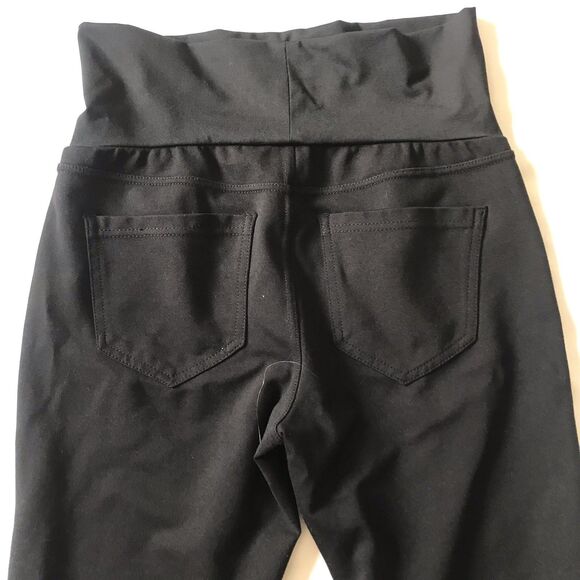 Liverpool Jeans Co. Womens Maternity Pant Size 6/28 Full Panel Legging Black EUC - Picture 7 of 11